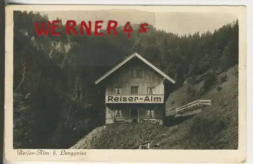 Lenggries v. 1926  Reiser Alm, Bes. Seb. Reiser   ( 37632)