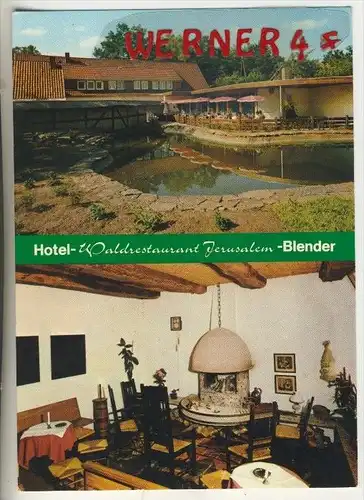 Holtum Marsch-Blender v. 1972  Hotel Waldrestaurant  "Jerusalem"  (37702)