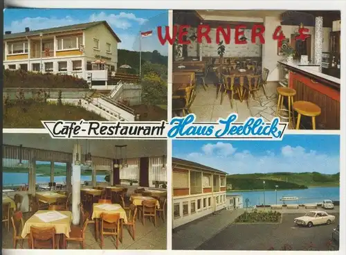 Olpe-Sondern v. 1974  Cafe-Restaurant "Haus Seeblick", Inh. Heinrich Scholle  (37723)