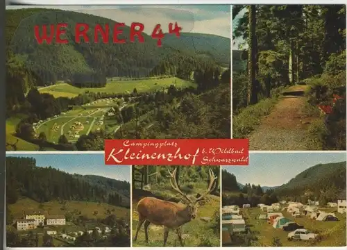 Wildbad v. 1976  Gasthof Kleinenzhof und Campingplatz,Bes. Karl Härter  (38009)