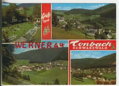 Grüße von Tonbach v. 1973  4 Dorfansichten  (38026)