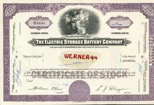The Electric Storage Battery Company von 1966  (40545)