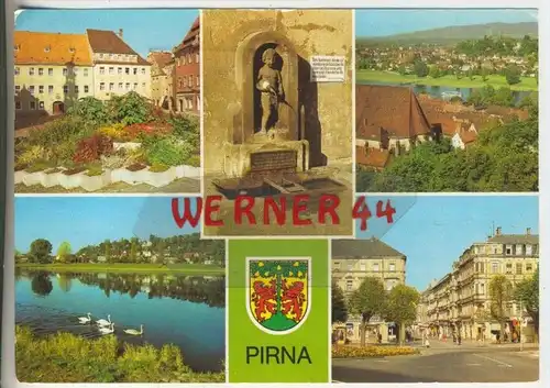 Gruss aus Pirna v. 1988  5 Stadtansichten  (40612)