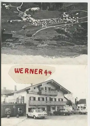 Neukirchen am Teisenberg v. 1980  Gasthaus "Messnerwirt" & Dorf-Ansicht--KLAPPKARTE-- (40619)