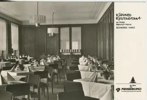 Schierke v. 1972  Kleines Restaurant im Hotel "Heinrich Heine"  (41002)