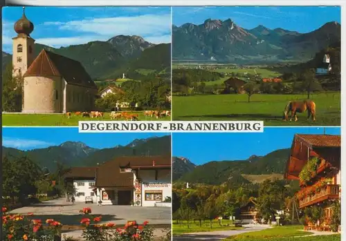 Degerndorf-Brannenburg v. 1967  Kirche,Dorfstrasse,Bauernhof   (41076)