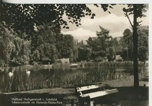 Heiligenstadt v. 1970  Schwanenteich im Heinrich Heine Park  (41118)