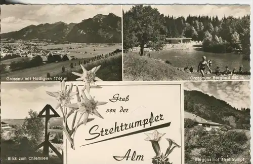 Grassau v. 1964  Gruss von der Strehtrumpfer Alm  (41342)