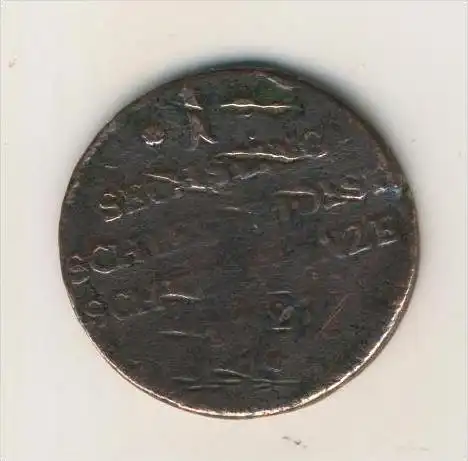 Bronze-Münze, Schleswig-Holstein 1 Sechsling von 1787  (1)