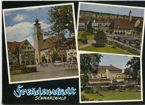 Freudenstadt v. 1962 3 Ansichten  (Din a5-Karte) (41704)