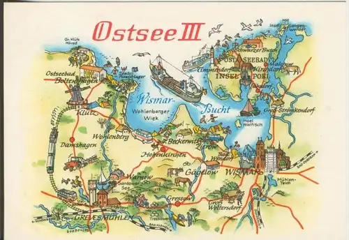 Ostsee v. 1978  Landkarte-Ostsee 3 (42760)