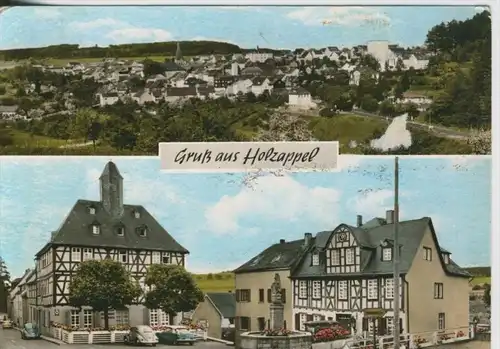 Gruss aus Holzappel v. 1962  3 Dorfansichten mit Gaststätte  (43700)