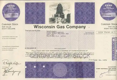 Wisconsin Gas Company  (44018)