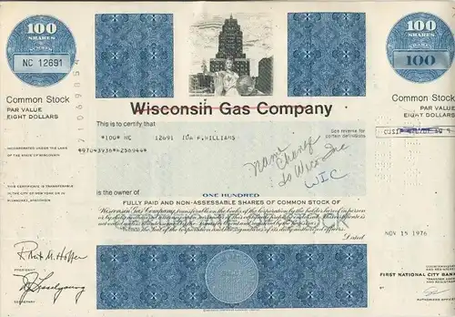 Wisconsin Gas Company  (44019)