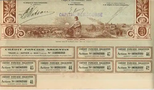 Credit Foncier Argentin v. 1920 Paris  (46640)