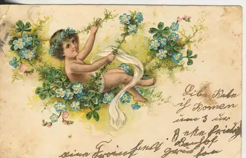Engel mit Blüten v. 1903 (44225)