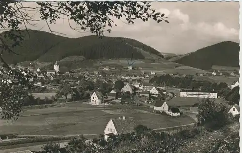 Feudingen v. 1958  Pension Hanweg und Dorf-Ansicht  (44259)