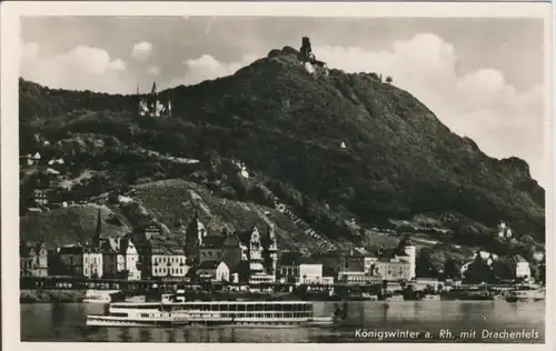 Königswinter v. 1955  Teil-Stadt-Ansicht  (44303)
