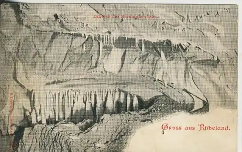 Gruss aus Rübeland v. 1904  Inneres der Hermannshöhle  (44536)