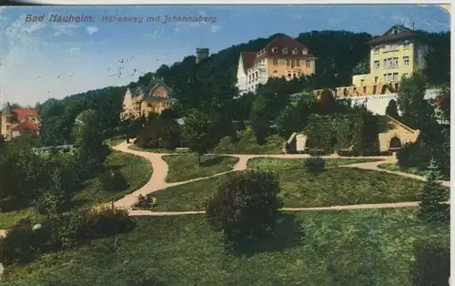 Bad Nauheim v. 1928  Höhenweg mit Johannisberg  und Villen  (44598)
