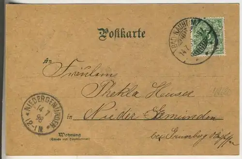 Bad Nauheim v. 1898  siehe Foto !!  (44680)