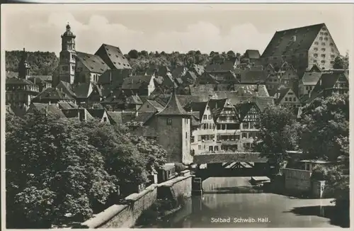 Schwäbisch Hall v. 1936  Teil-Stadt-Ansicht  (44808)