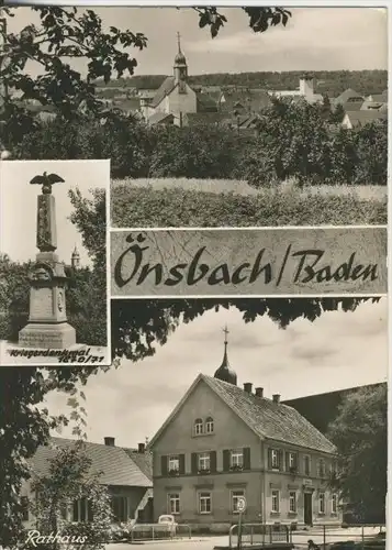 Önsbach v. 1973  Rathaus,Dorf,Kriegerdenkmal  (45013)