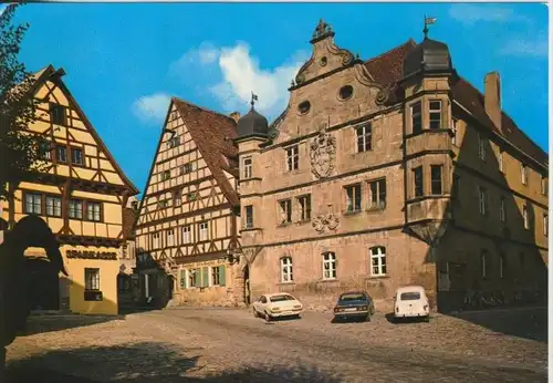 Wolframs-Eschenbach v. 1985 Marktplatz mit Sparkasse und Gasthof "Alte Dogtei"  (45107)