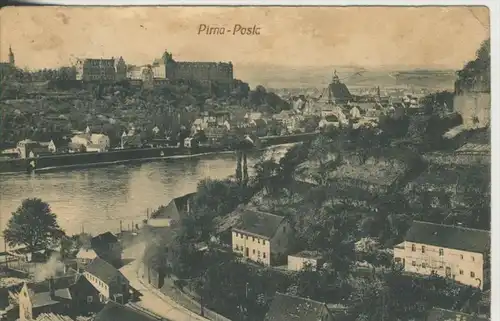 Pirna v.1911 Teil-Stadt mit Sägewerk  (479)