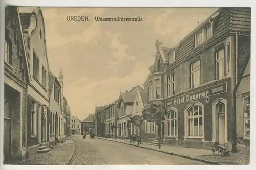 Vreden v.1924 Wassermühlenstrasse mit Hotel Degener (757-N)