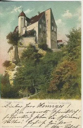 Hohnstein v.1902 Schloßansicht (776-N)