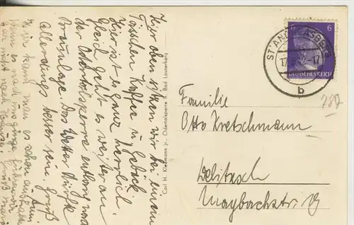 Bad Lauterberg v.1942 Gaststätte "Zum Sperrdamm" (787-N)