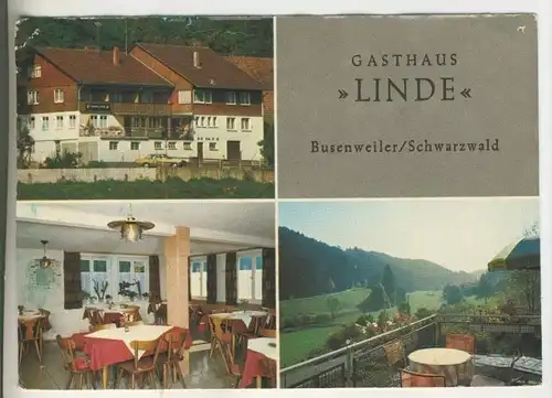 Busenweiler v.1965 Gasthaus Linde,Bes. Fam. Fritz Lampprecht  (842-N)