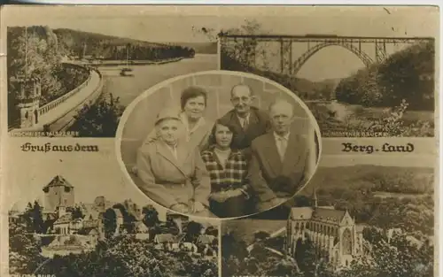 Gruss aus dem Bergischen Land v.1934  4 Ansichten & 1 Familie  (925-N)