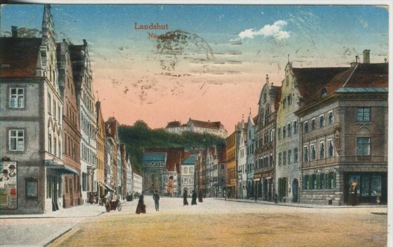 Landshut v.1919 Strasse in Neustadt mit Geschäfte (931N) Nr. 315111921