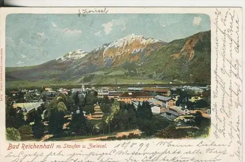 Bad Reichenhall v. 1899 Teil-Stadt-Ansicht (1014-N)