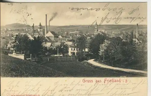 Friedland i. B. v. 1902  Total Stadt Ansicht  (45355)