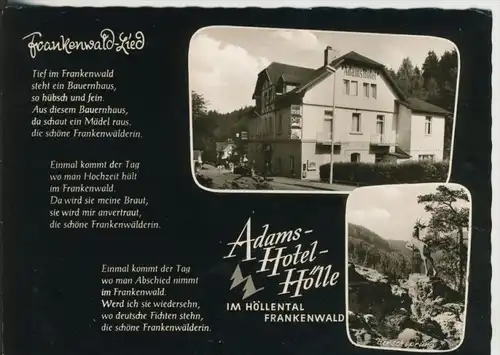 Bad Steben v. 1968  Adams Hotel "Hölle" im Frankenwald, Bes. Siegfr. Marx  (45404)
