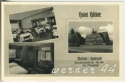 Warstein i. Sauerland v. 1934  Hotel Hölter,Bundesstrasse 55  (2016)