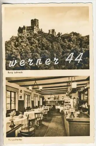 Oberlahnstein v. 1956  Burg Lahneck & Burgschänke Lahneck, Inh. Fritz Frommke  (2893)