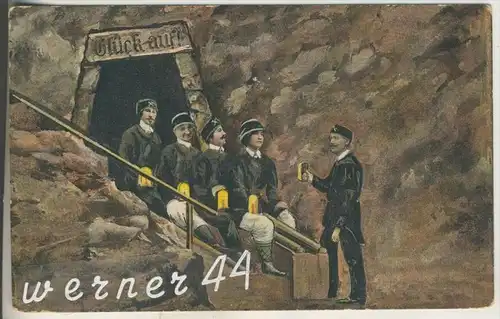 Berchtesgaden v. 1910  Rutsche im Bergwerk  (5512)