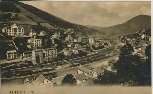 Altena v. 1910  Teil-Stadt-Ansicht  (52120)