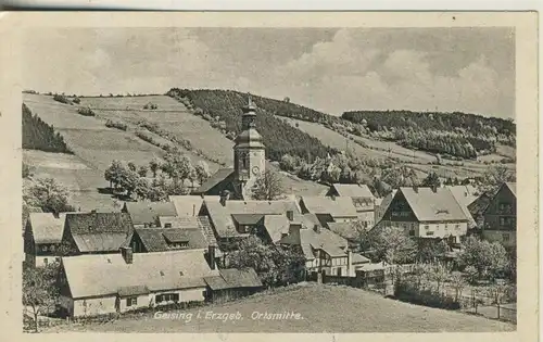Geising v. 1935  Dorfansicht - Ortsmitte  (52143)