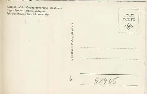 Icking = Isartal v. 1964  Gasthof Alpemblick  (52905)