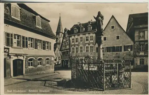 Bad Windsheim v. 1931  Gasthof und Schöner Brunnen  (53260)