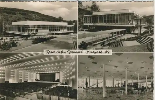 Bad Orb v. 1963  Die Konzerthalle - 4 Ansichten  (53886)