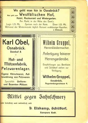 (0001) Grafschaft --- Familien Kalender von 1909 SCHÜTTORF und Grafschaft Bentheim--- siehe Foto`s !!!