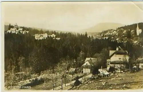 Schierke.v.1928 Teil-Dorf-Ansicht (18569)