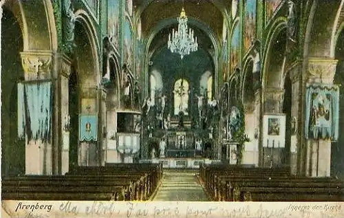Arensburg v.1907Inneres der Kirche (19233)