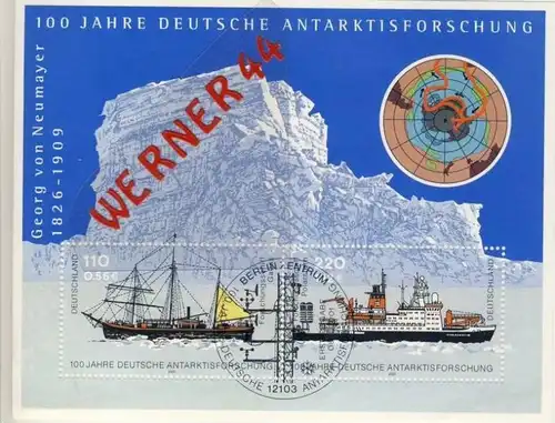 100 Jahre Deutsche Antarktisforschung (Block) ......(1059)